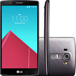 Smartphone LG G4 Desbloqueado Claro Android 5.0 Tela 5.5'' 32GB 4G Wi-Fi Câmera 16MP - Titânio