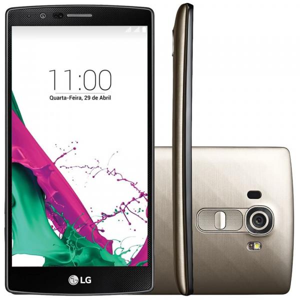 Smartphone Lg G4 H815p Dourado, Android 5.0, Tela 5.5, Câm. 16mp, Hexa Core, Mem. 32gb, 4g - Lg