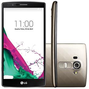 Smartphone LG G4 H815P Dourado, Android 5.0, Tela 5.5``, Câm. 16MP, Hexa Core, Mem. 32GB, 4G