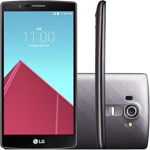 Smartphone LG G4 H818P, Dual Sim, Tela 5.5", Android 5, Hexa Core 1.8Ghz, 4G, 3GB RAM, Memória 32GB, 16MP - Titânio