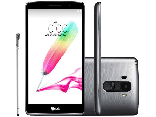Smartphone LG G4 Stylus 16GB Titânio Dual Chip 4G - Câm. 13MP + Selfie 5MP Tela 5.7” HD Quad Core