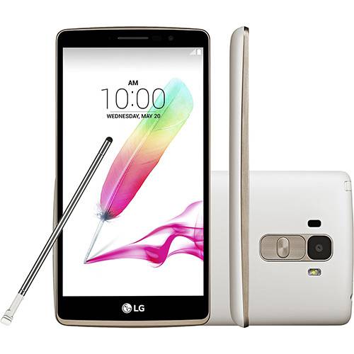 Smartphone LG G4 Stylus Dual Chip Desbloqueado Android 5.0 5.7" 16GB 3G 13MP HDTV - Branco