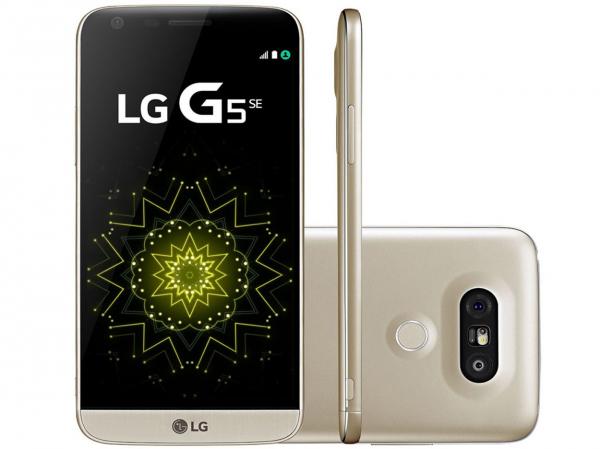 Smartphone LG G5 SE 32GB Dourado 4G Câm. - 16MP + Selfie 8MP Flash Tela 5.3” QHD Octa Core