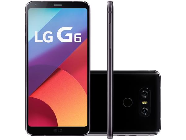 Smartphone LG G6 64GB Preto 4G Quad Core - 4GB RAM Tela 5,7” Câm. 13MP + Selfie 5MP