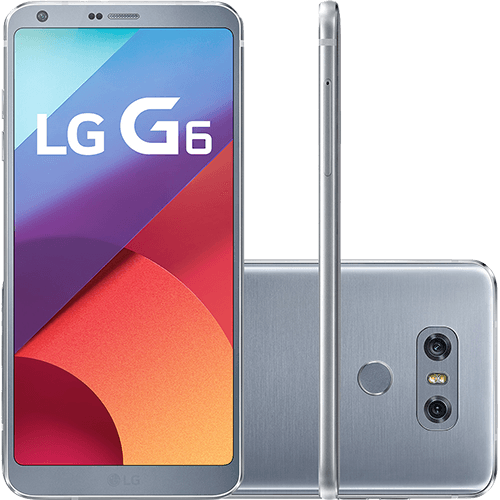 Smartphone LG G6 Android 7.0 Tela 5.7" Quad-core 2.35 GHz 32GB 4G Câmera 13MP - Platinum