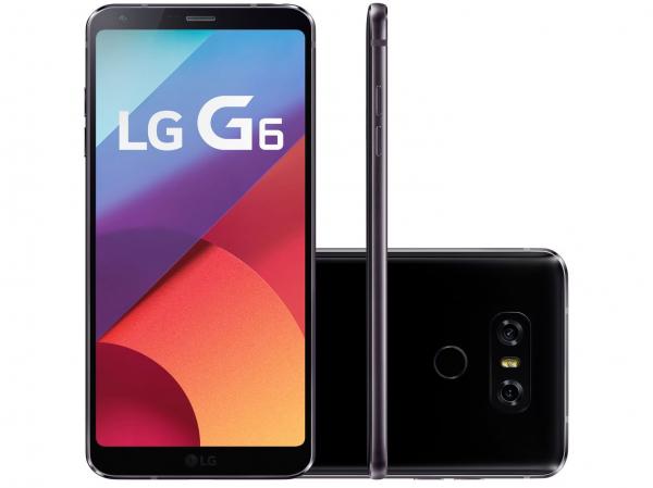 Smartphone LG G6 32GB Preto 4G - Câm. 13MP + Selfie 5MP Tela 5.7” Proc. Quad Core