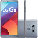 Smartphone LG G6 Single Chip Android 7.0 Tela 5.7" Quad-core 2.35GHz Kryo 64GB 4G Câmera 13MP - Platinum