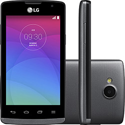 Smartphone LG Joy H222F Dual Chip Desbloqueado Android 4.4 Kitkat Tela 4" 4GB 3G Wi-Fi Câmera 5MP - Titânio
