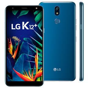 Smartphone LG K12+ Azul 32GB, Tela 5.7", Dual Chip, Câmera Traseira 16MP, Android 8.1, Processador Octa Core e 3GB RAM