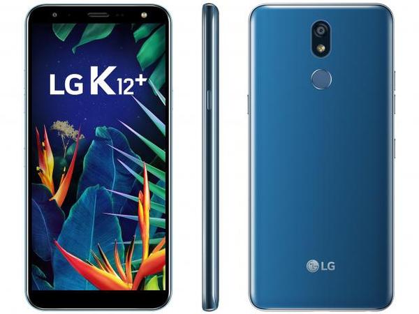 Smartphone LG K12+ 32GB Azul 4G 3GB RAM - 5,7” Câm. 16MP Selfie 8MP Inteligência Artificial Azul