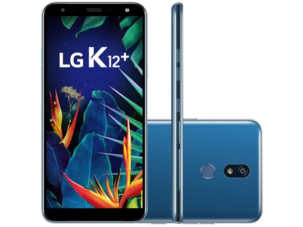 Smartphone LG K12+ 32GB Azul 4G 3GB RAM - 5,7” Câm. 16MP Selfie 8MP Inteligência Artificial