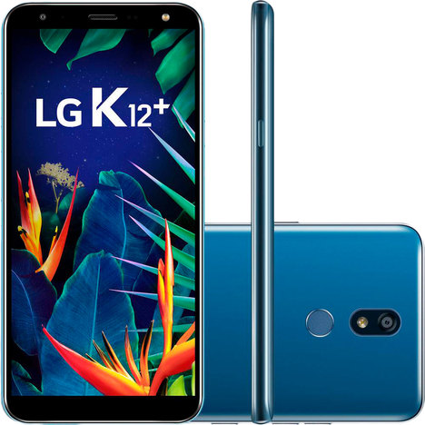 Smartphone Lg K12 32Gb Dual Chip 4G Tela 5,7'' Câmera Principal 16Mp Frontal 8Mp Android 8.1 Azul