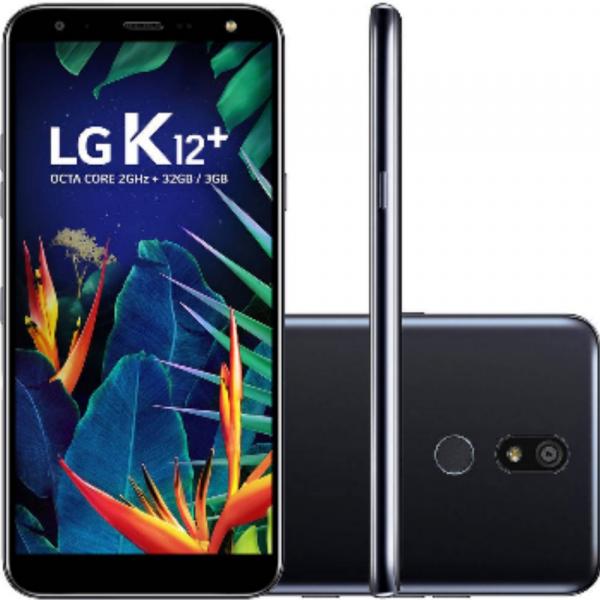 Smartphone Lg K12+ 32gb Dual Chip Android 8.1 Oreo Tela 5,7 Octa Core 2.0ghz 4g CÂmera 16mp InteligÊncia Artificial - Preto
