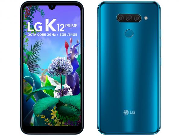 Tudo sobre 'Smartphone LG K12 Prime 64GB Azul 4G Octa Core - 3GB RAM Tela 6,26” Câm. Dupla + Câm. Selfie 13MP'