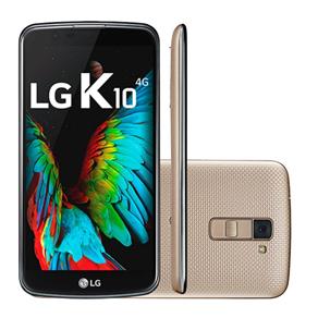 Smartphone LG K10 Dourado 16GB Dual Chip 13MP Octa Core 5,3" HD 4G Android 6.0 Marshmallow