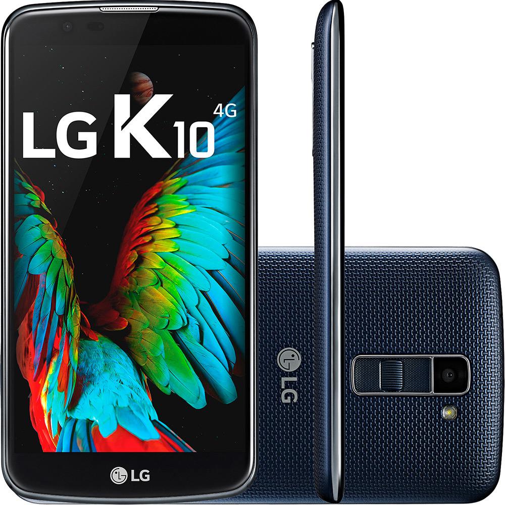 Smartphone LG K10 Dual Chip Android 6.0 Marshmallow Tela 5.3" 16GB 4G Câmera 13MP TV Digital - Índigo