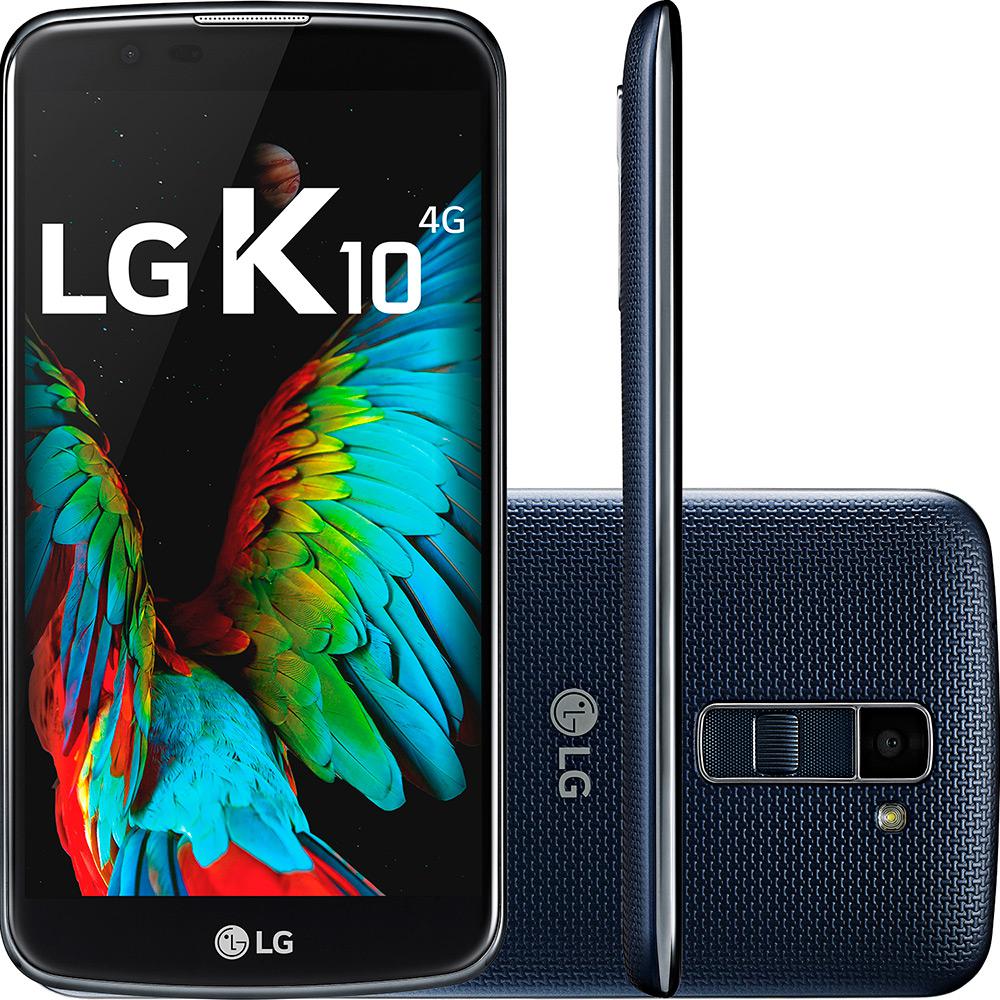 Smartphone LG K10 Dual Chip Desbloqueado Vivo Android 6.0 Tela 5.3" 16GB 4G Câmera 13MP - Indigo Blue