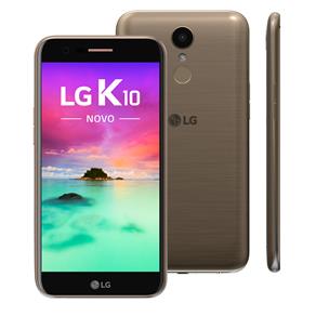 Smartphone LG K10 M250DS Novo Dourado com 32GB, Dual Chip, Tela de 5.3" HD, 4G, Android 7.0, Câmera 13MP e Processador Octa Core de 1.5 GHz