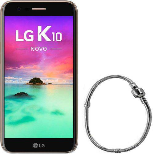 Smartphone Lg K10 Novo Dual Chip Android 7.0 Tela 5,3" 32gb 4g 13mp - Dourado + Pulseira