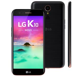 Smartphone LG K10 Novo M250DS Preto com 32GB, Dual Chip, Tela de 5.3" HD, 4G, Android 7.0, Câmera 13MP e Processador Octa Core de 1.5 GHz