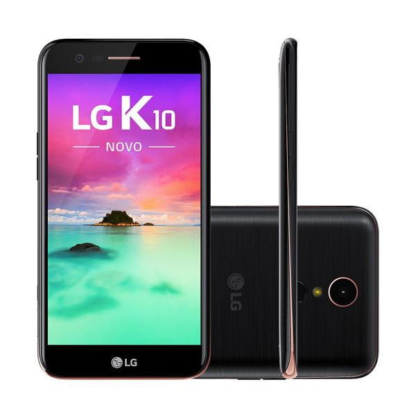 Smartphone LG K10 Novo M250DS Preto com 32GB, Dual Chip, Tela de 5.3 HD, 4G, Android 7.0, Câmera 13MP e Processador Octa Core de 1.5 GHz