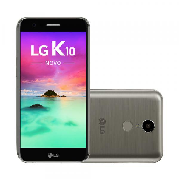 Smartphone LG K10 Novo M250DS Titânio com 32GB, Dual Chip, Tela de 5.3 HD, 4G, Android 7.0, Câmera 13MP e Processador Octa Core de 1.5 GHz
