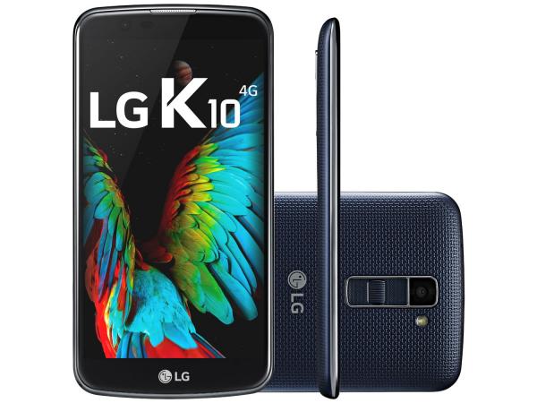 Smartphone LG K10 TV 16GB Índigo Dual Chip 4G - Câm 13MP + Selfie 8MP Flash Tela 5.3” HD Octa Core