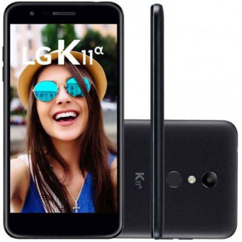 Smartphone LG K11 Alpha 16GB Dual Chip Tela 5.3 Câmera 8MP Frontal 5MP Android 7.1 Preto