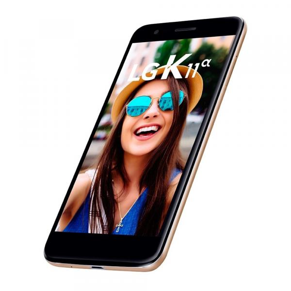 Smartphone LG K11 Alpha LMX410BTW Tela 5,3" 16GB 13MP Dual Chip Dourado