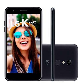 Smartphone LG K11 ALPHA, Preto, LMX410BTW , Tela de 5.3", 16GB, 8MP