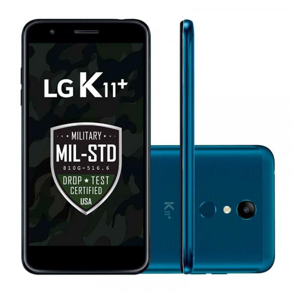 Smartphone LG K11+ Azul 32GB Tela 5,3" Dual Chip Octa Core Câmera 13MP