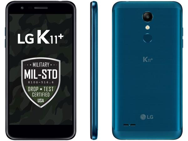 Smartphone LG K11+ 32GB Azul 4G Octa Core - 3GB RAM Tela 5,3” Câm. 13MP Selfie 5MP Dual Chip