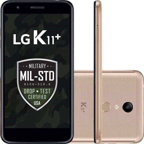 Smartphone LG K11+, 32GB, Dual Chip, 5.3" HD, 4G, Android 7.0, 13MP - Dourado