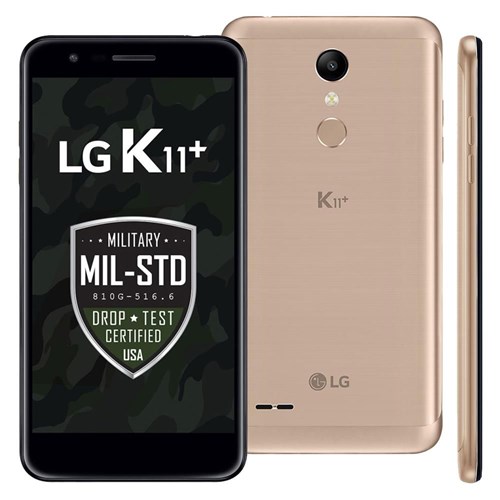Smartphone LG K11+, 32GB, Dual Chip, 5.3" HD, 4G, Android 7.0, 13mp, Dourado