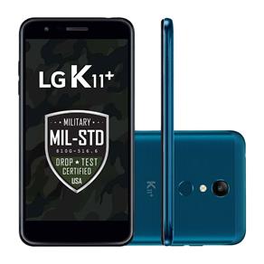 Smartphone LG K11+ 32GB Dual Chip Tela 5.3`` Câmera 13MP Android 7.1.2 Azul