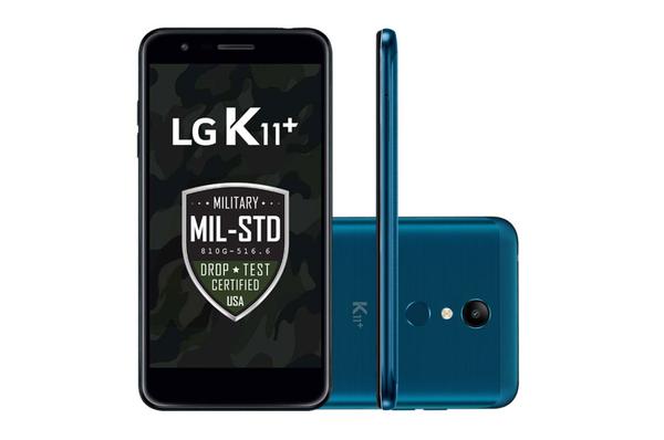 Smartphone LG K11+ 32GB Dual Chip Tela 5.3 Câmera 13MP Android 7.1.2 - AZUL