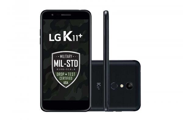 Smartphone LG K11+ 32GB Dual Chip Tela 5.3 Câmera 13MP Android 7.1.2 - Preto