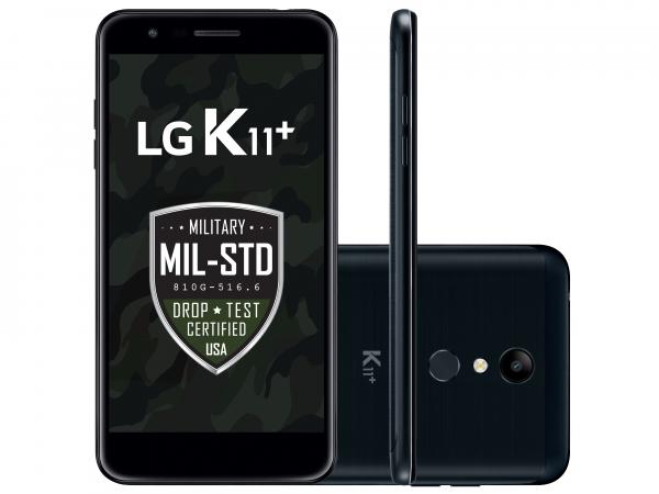 Smartphone LG K11+ 32GB Preto 4G Octa Core 3GB RAM Tela 5,3” Câm. 13MP + Câm. Selfie 5MP
