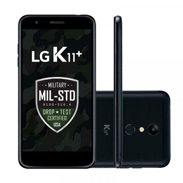 Smartphone LG K11 Plus Preto 32GB Tela 5,3" Dual Chip Octa Core Câmera 13MP
