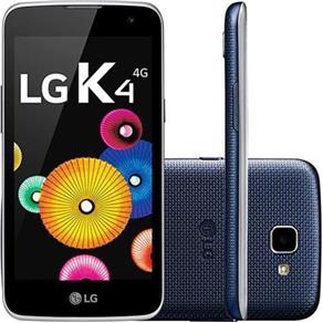 Smartphone Lg K4 Dual Chip, Desbloqueado, Android 5.1, Tela 4.5", 8Gb, 4G, Câmera 5Mp, Indigo