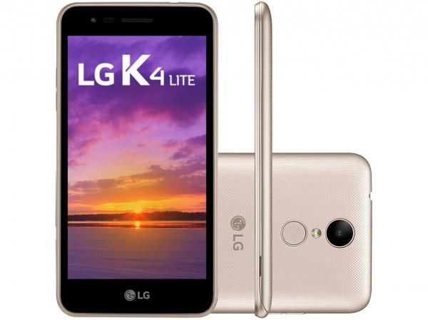 Tudo sobre 'Smartphone LG K4 Lite 8GB Dourado Dual Chip 4G - Câm.5MP + Selfie Tela 5” Proc.Quadcore Android 6.0'