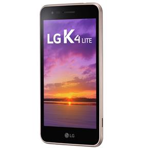 Smartphone LG K4 Lite X230 Dourado com 8GB, Dual Chip, Tela de 5.0", 4G, Android 6.0, Câmera 5MP e Processador Quad Core de 1.1GHz