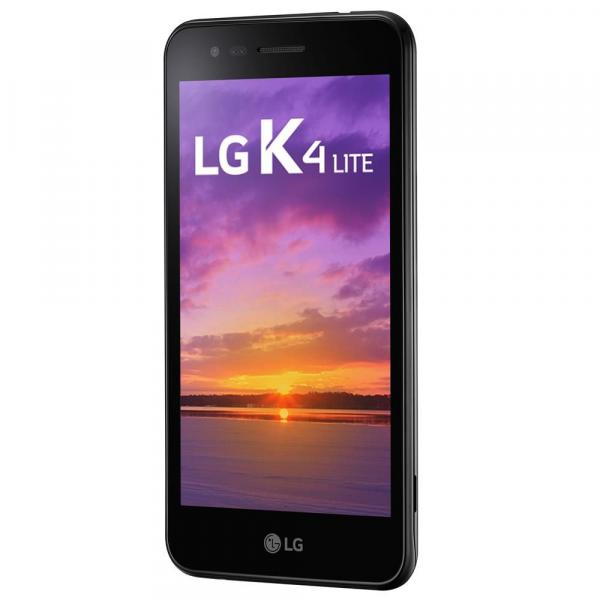 Smartphone LG K4 Lite X230 Preto com 8GB, Dual Chip, Tela de 5.0", 4G, Android 6.0, Câmera 5MP e Processador Quad Core de 1.1GHz