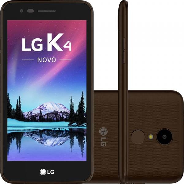 Smartphone LG K4 NOVO Dual Chip Android 6.0 Marshmallow Tela 5" Quadcore 8GB 4G Câmera 8MP - Marrom