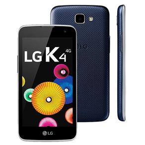 Smartphone LG K4 Tim Indigo com 8GB, Dual Chip, Tela de 4.5", 4G, Android 5.1, Câmera 5MP e Processador Quad Core de 1GHz