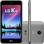 Smartphone Lg K4 X230f 8gb Tela de 5.0” 8mp/4mp os 6.0 - Cinz
