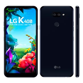 Smartphone LG K40S Preto 32GB, Tela 6,1" Narrow Notch HD+ FullVision, Inteligência Artificial, Câmera Dupla, Selfie de 13MP e Processador Octa-Core