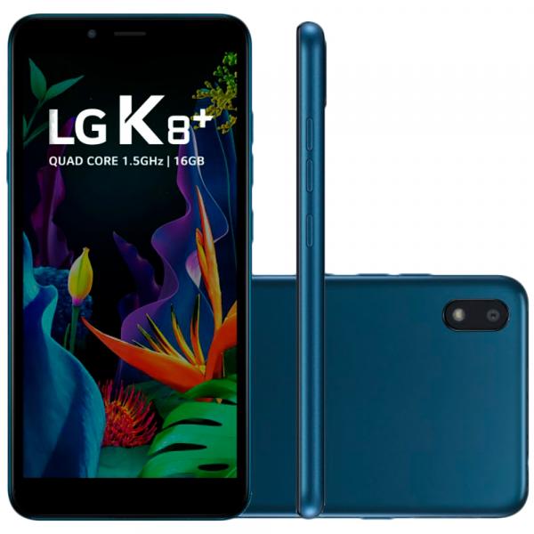 Smartphone LG K8+ 16GB Dual Chip Tela 5" Câmera Principal 8MP Frontal 5MP Android 7.0 Azul