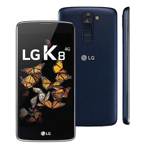 Smartphone Lg K8 Dual Chip Android 6.0 Tela 5" 8GB 4G Câmera de 8MP - Indigo