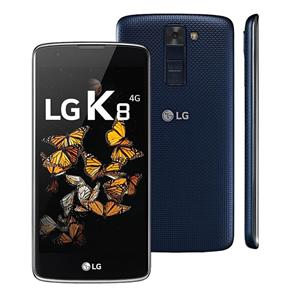 Smartphone LG K8 Tim Índigo com 16GB, Dual Chip, Tela HD de 5,0", 4G, Android 6.0, Câmera 8MP e Processador Quad Core de 1.3 GHz